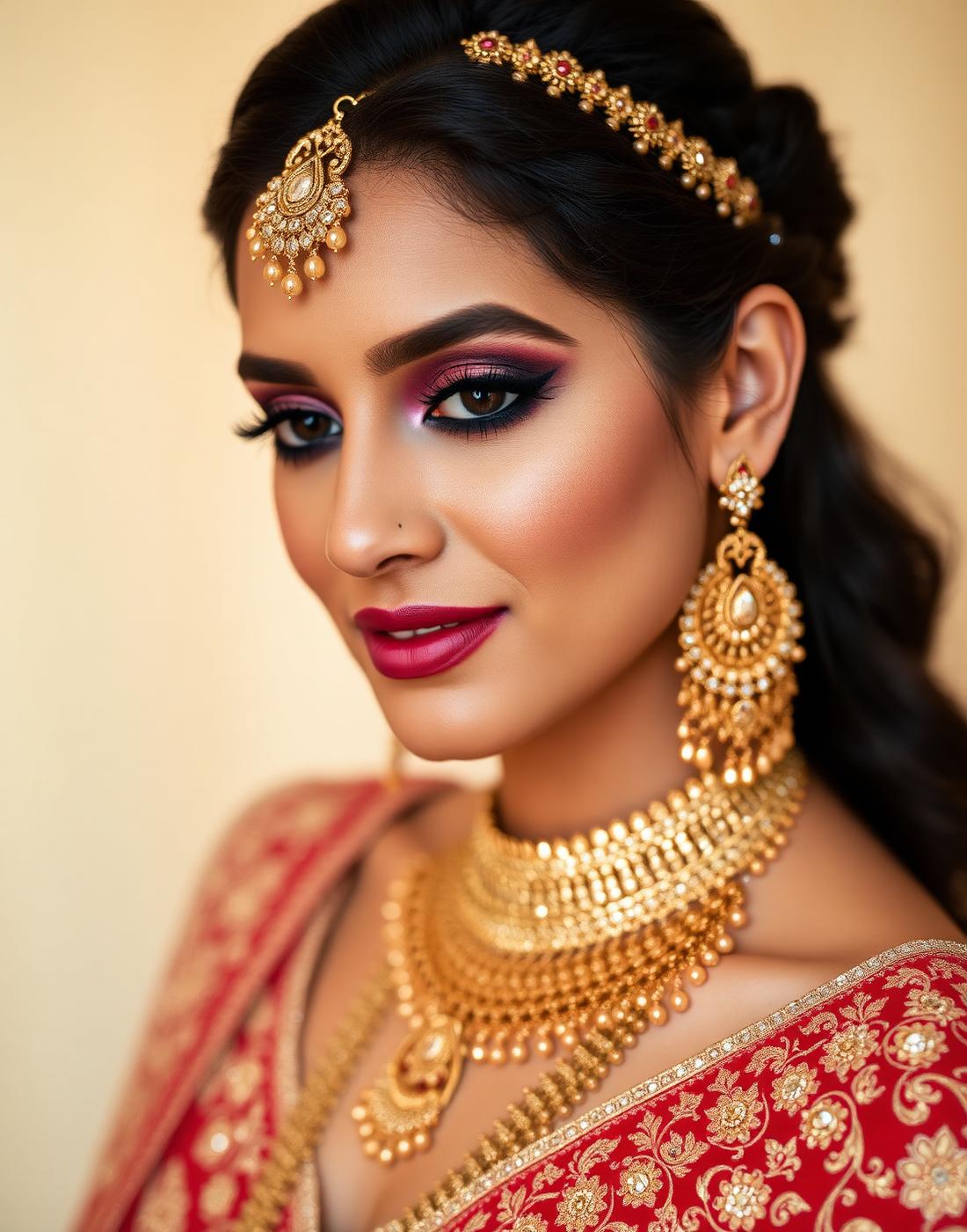 Bride with radiant healthy skin at Kyra Cosmedics, Vadodara
