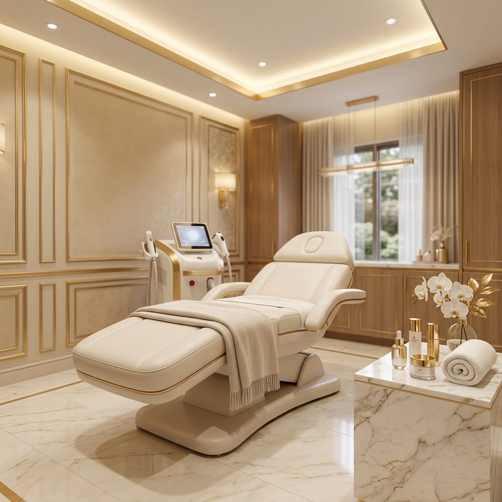 Kyra Cosmedics clinic interior in Fatehgunj, Vadodara